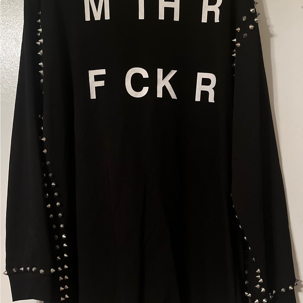 AKIRA Black Graphic Long Sleeve Top